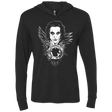 T-Shirts Vintage Black / X-Small Crow Face Triblend Long Sleeve Hoodie Tee