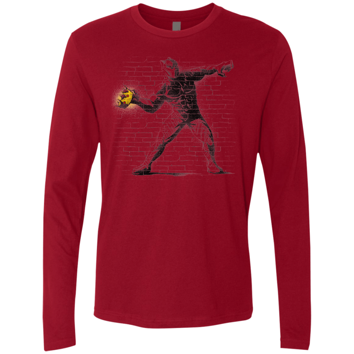 T-Shirts Cardinal / Small Crown Thrower Men's Premium Long Sleeve