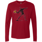 T-Shirts Cardinal / Small Crown Thrower Men's Premium Long Sleeve