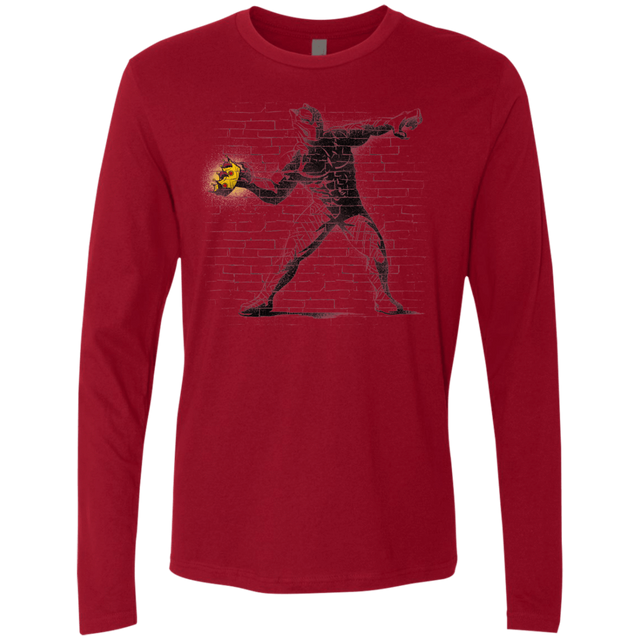 T-Shirts Cardinal / Small Crown Thrower Men's Premium Long Sleeve