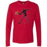 T-Shirts Red / Small Crown Thrower Men's Premium Long Sleeve