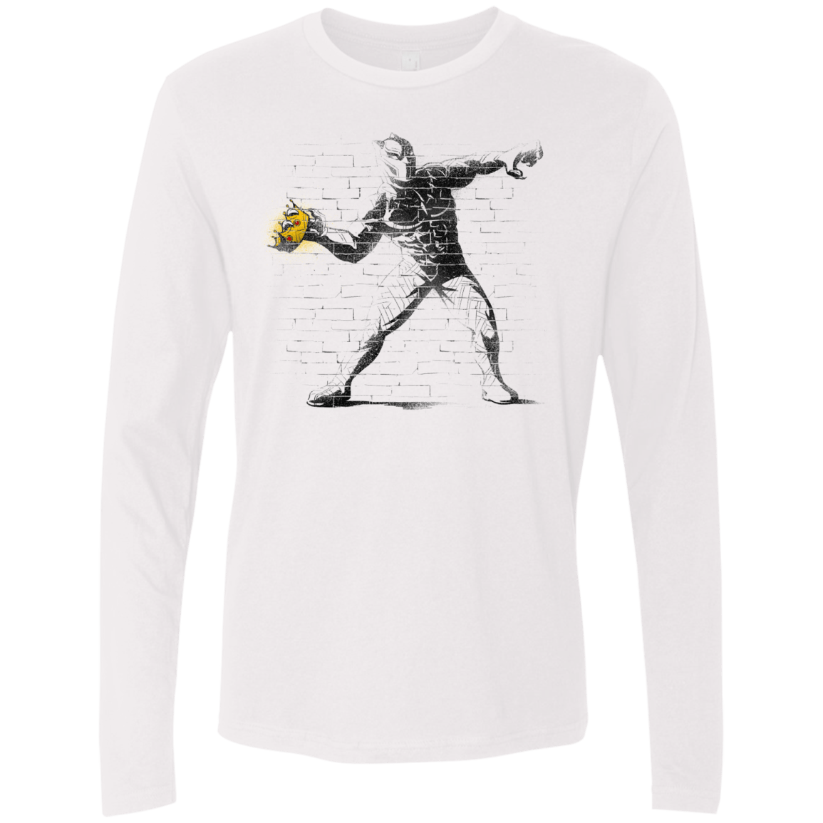 T-Shirts White / Small Crown Thrower Men's Premium Long Sleeve