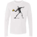 T-Shirts White / Small Crown Thrower Men's Premium Long Sleeve