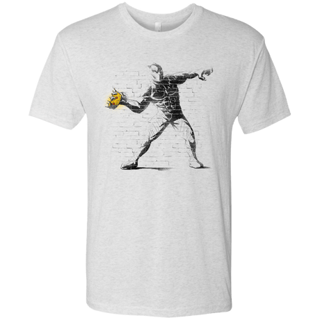 T-Shirts Heather White / Small Crown Thrower Men's Triblend T-Shirt