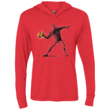 T-Shirts Vintage Red / X-Small Crown Thrower Triblend Long Sleeve Hoodie Tee