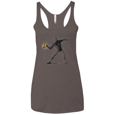T-Shirts Macchiato / X-Small Crown Thrower Women's Triblend Racerback Tank