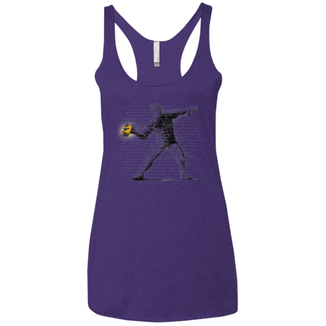 T-Shirts Purple Rush / X-Small Crown Thrower Women's Triblend Racerback Tank