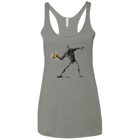 T-Shirts Venetian Grey / X-Small Crown Thrower Women's Triblend Racerback Tank