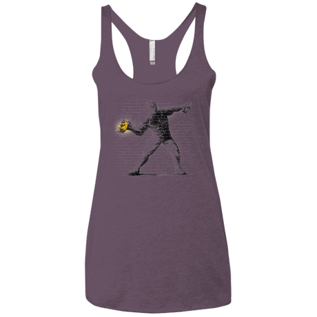 T-Shirts Vintage Purple / X-Small Crown Thrower Women's Triblend Racerback Tank