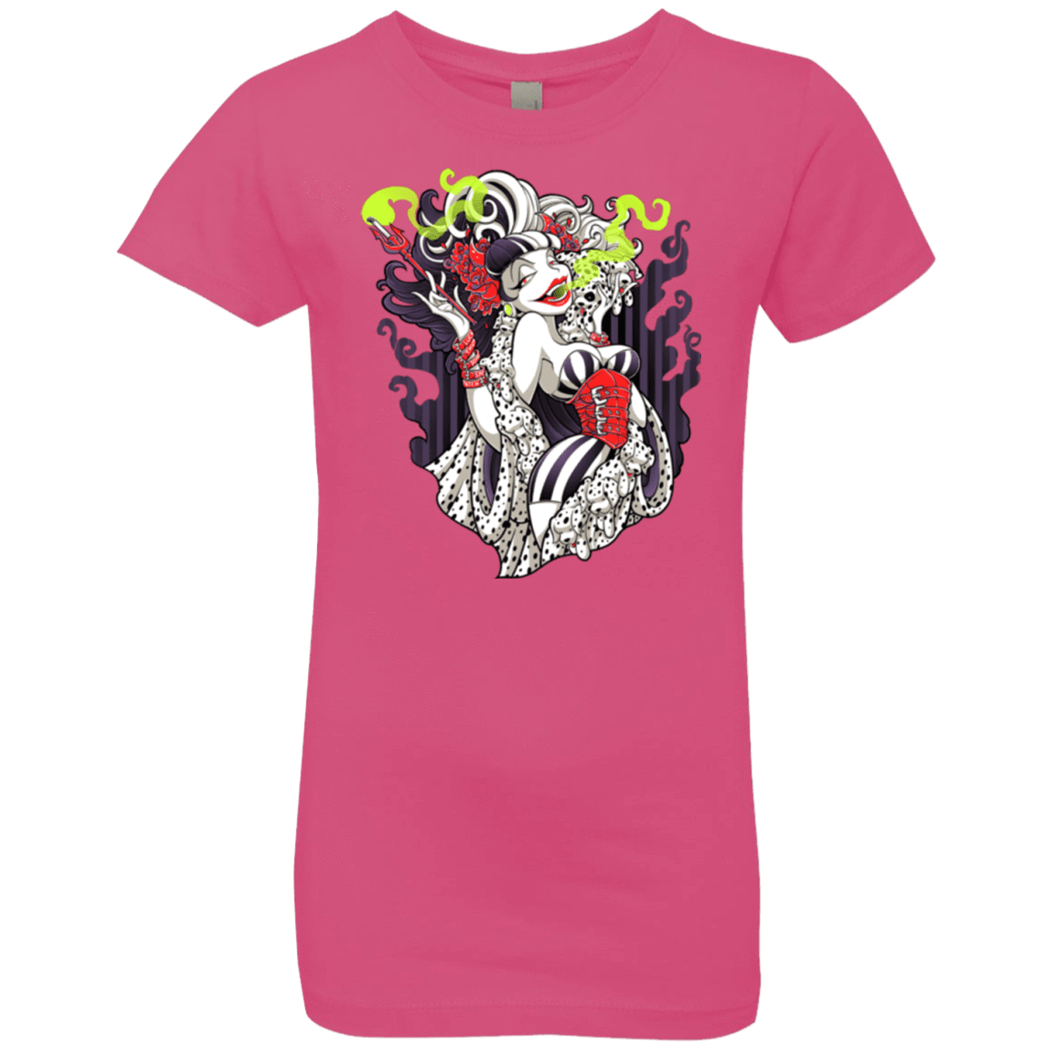 T-Shirts Hot Pink / YXS Crudella De Mon Girls Premium T-Shirt