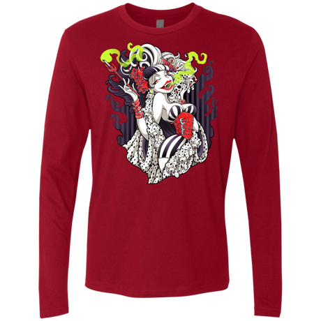 T-Shirts Cardinal / Small Crudella De Mon Men's Premium Long Sleeve