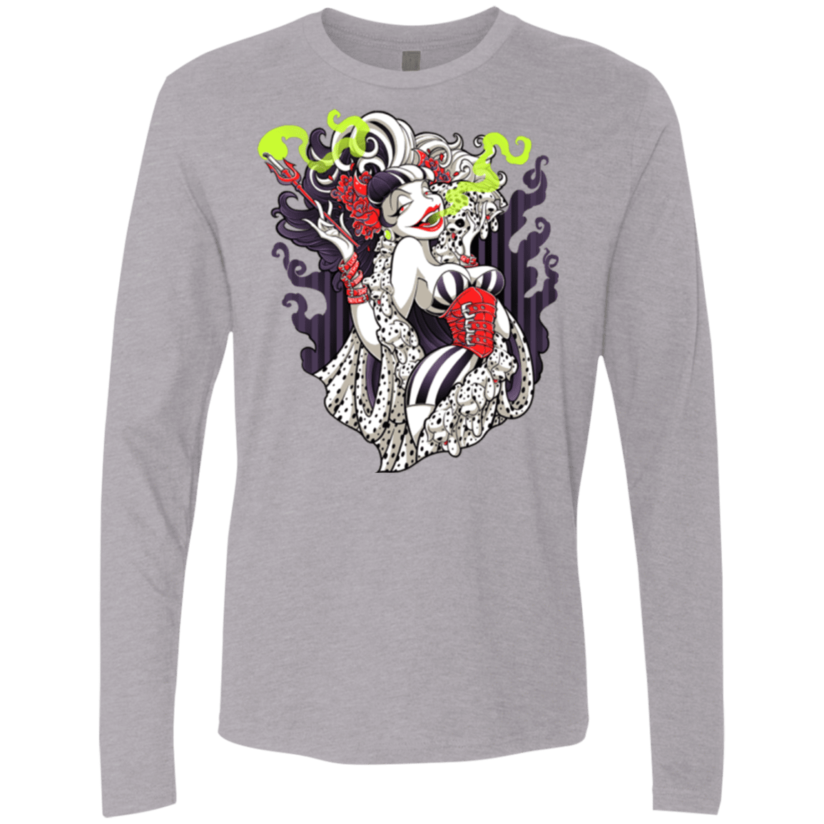 T-Shirts Heather Grey / Small Crudella De Mon Men's Premium Long Sleeve