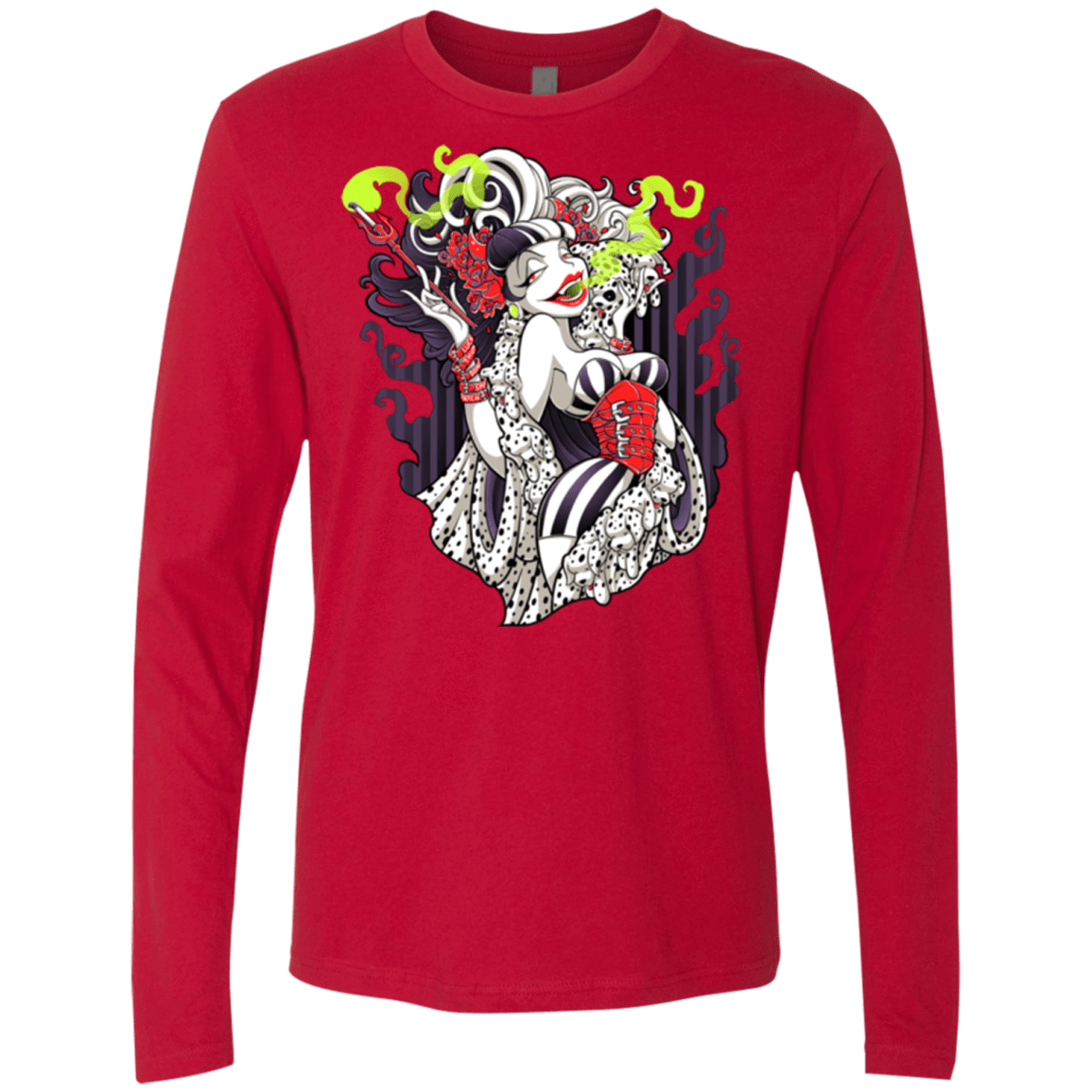 T-Shirts Red / Small Crudella De Mon Men's Premium Long Sleeve