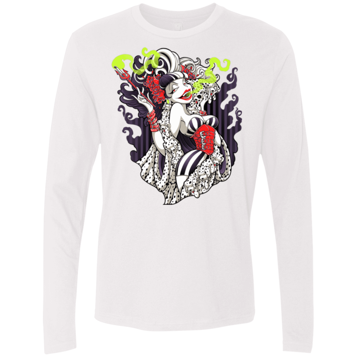 T-Shirts White / Small Crudella De Mon Men's Premium Long Sleeve