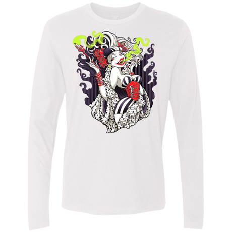 T-Shirts White / Small Crudella De Mon Men's Premium Long Sleeve