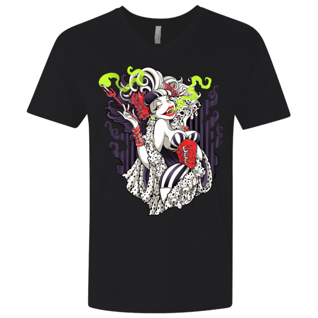 T-Shirts Black / X-Small Crudella De Mon Men's Premium V-Neck