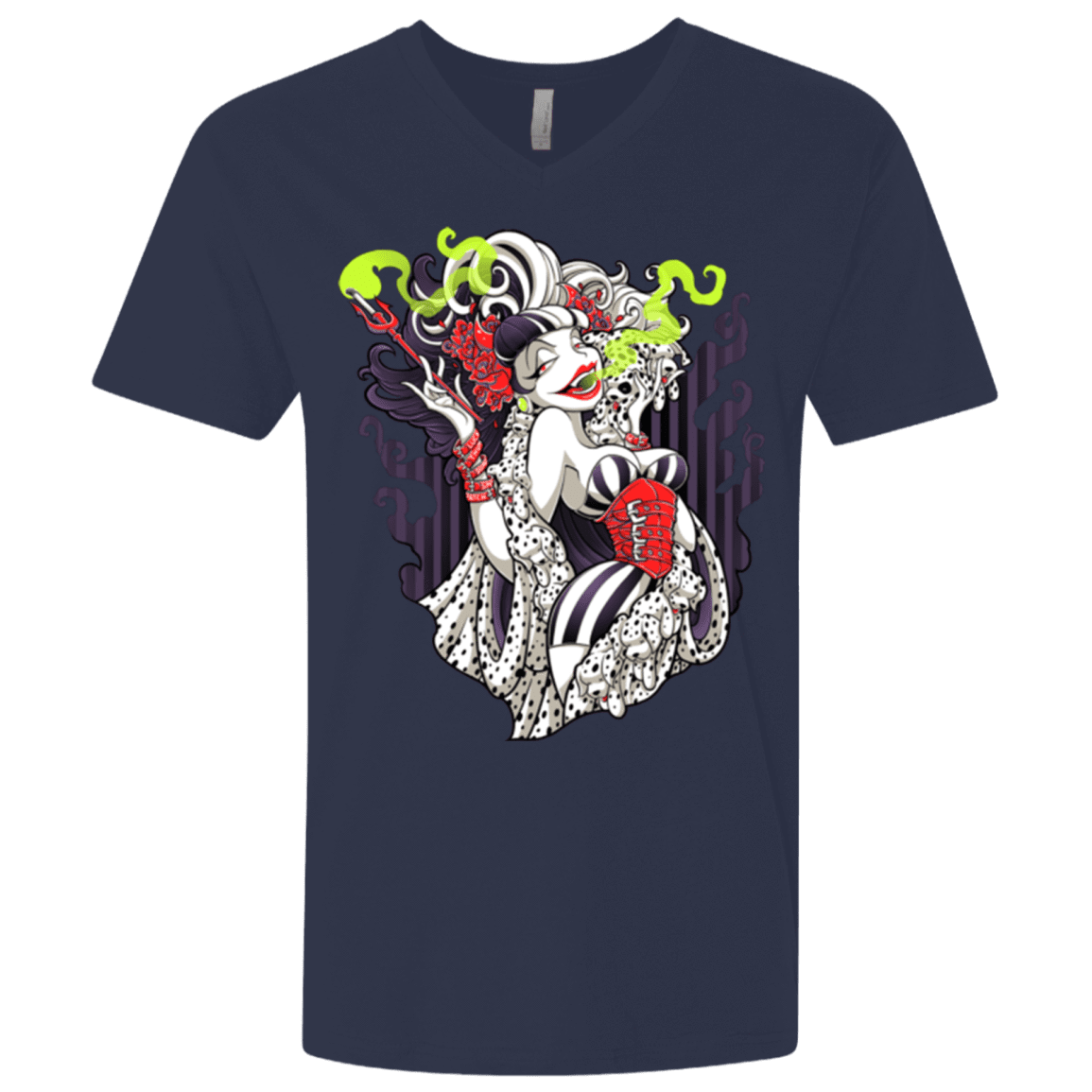 T-Shirts Midnight Navy / X-Small Crudella De Mon Men's Premium V-Neck