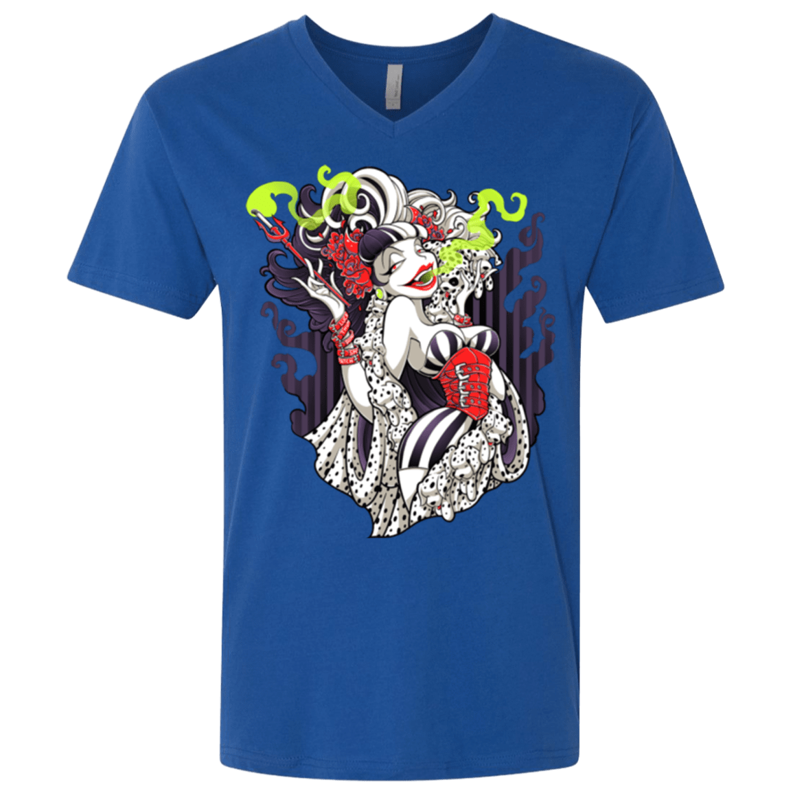 T-Shirts Royal / X-Small Crudella De Mon Men's Premium V-Neck