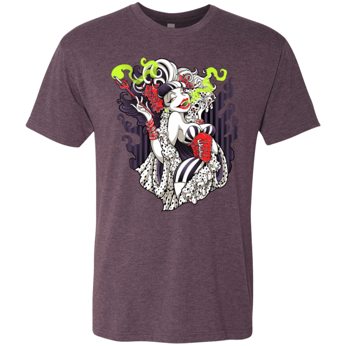 T-Shirts Vintage Purple / Small Crudella De Mon Men's Triblend T-Shirt