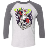 T-Shirts Heather White/Premium Heather / X-Small Crudella De Mon Triblend 3/4 Sleeve
