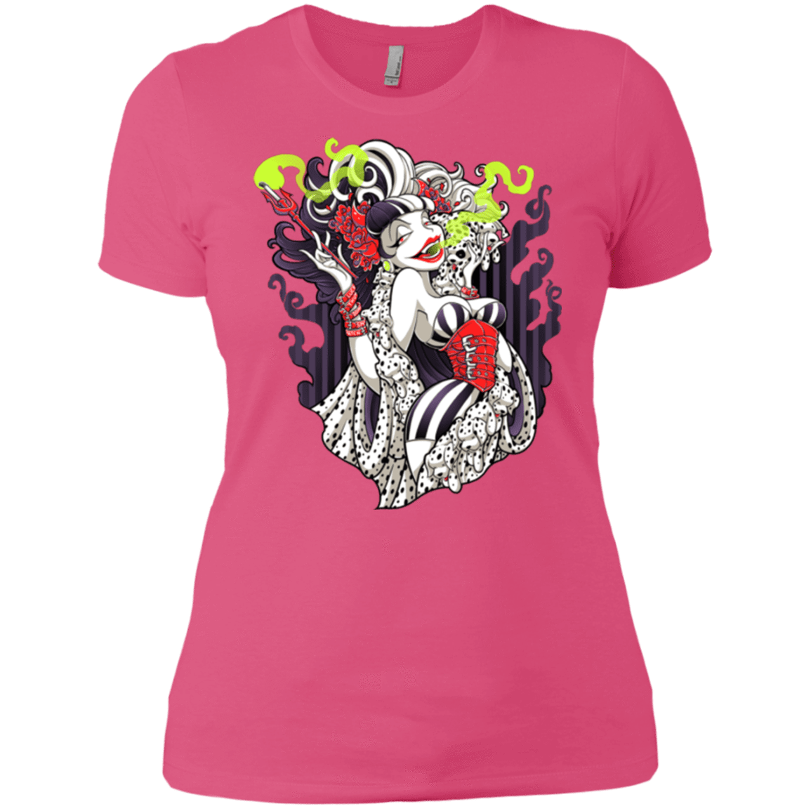 T-Shirts Hot Pink / X-Small Crudella De Mon Women's Premium T-Shirt