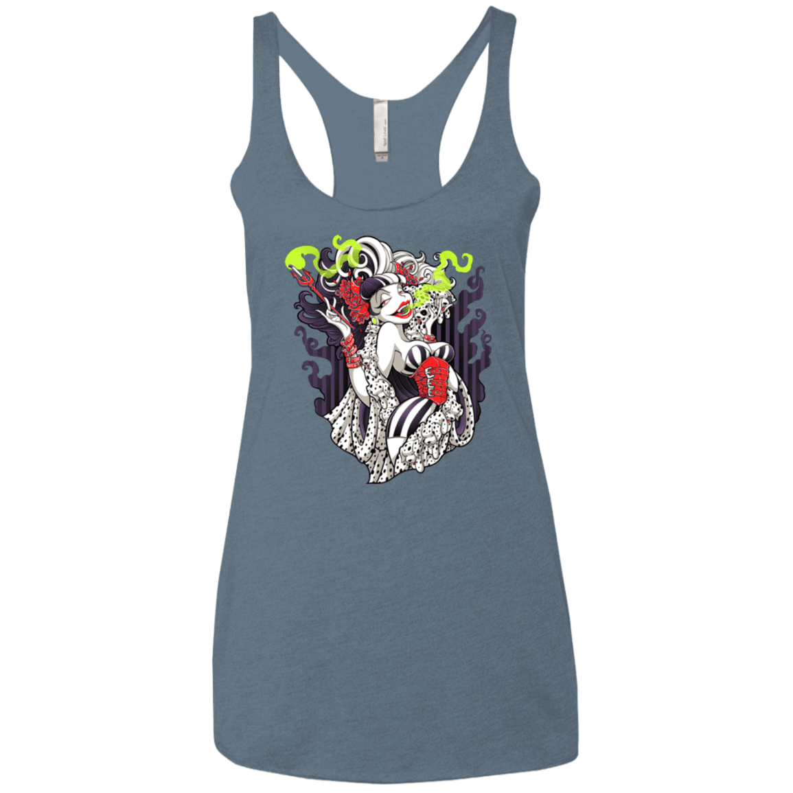 T-Shirts Indigo / X-Small Crudella De Mon Women's Triblend Racerback Tank