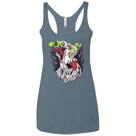 T-Shirts Indigo / X-Small Crudella De Mon Women's Triblend Racerback Tank