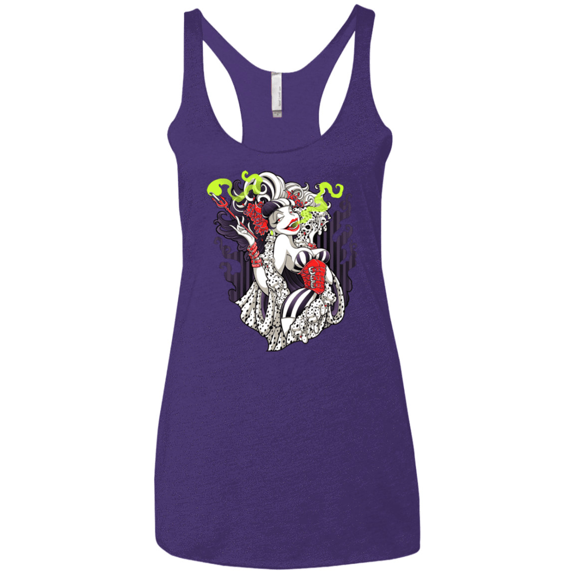 T-Shirts Purple / X-Small Crudella De Mon Women's Triblend Racerback Tank