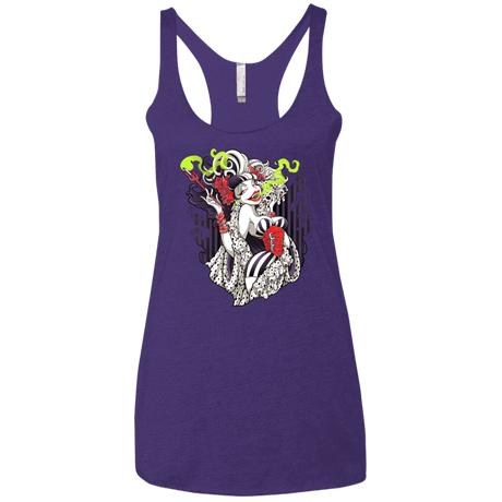 T-Shirts Purple / X-Small Crudella De Mon Women's Triblend Racerback Tank