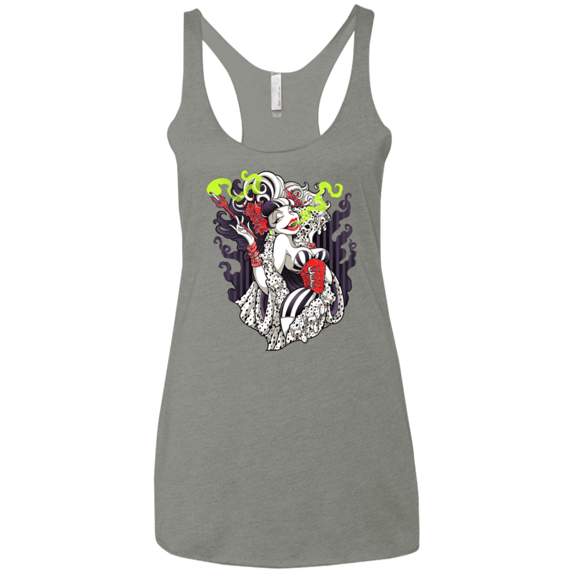 T-Shirts Venetian Grey / X-Small Crudella De Mon Women's Triblend Racerback Tank