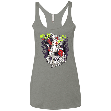 T-Shirts Venetian Grey / X-Small Crudella De Mon Women's Triblend Racerback Tank