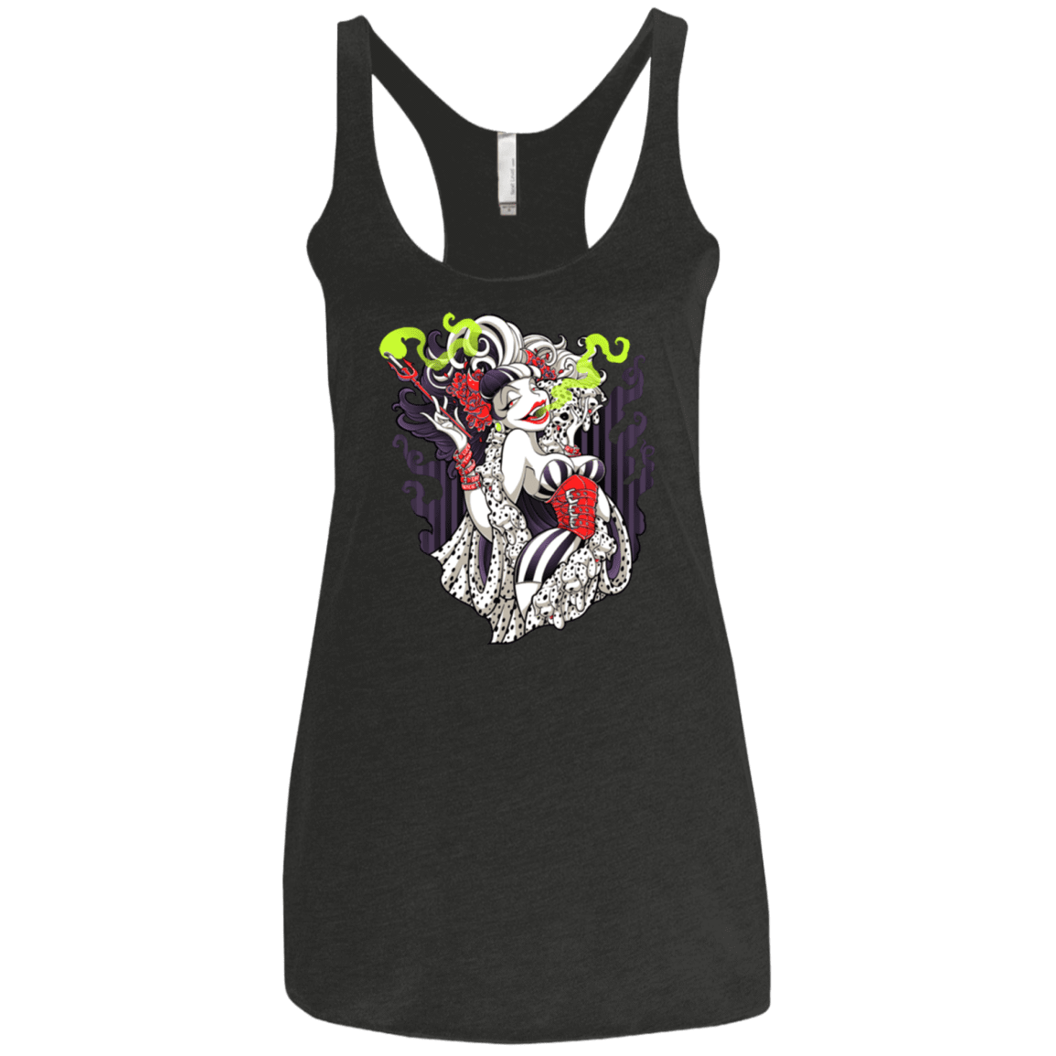 T-Shirts Vintage Black / X-Small Crudella De Mon Women's Triblend Racerback Tank
