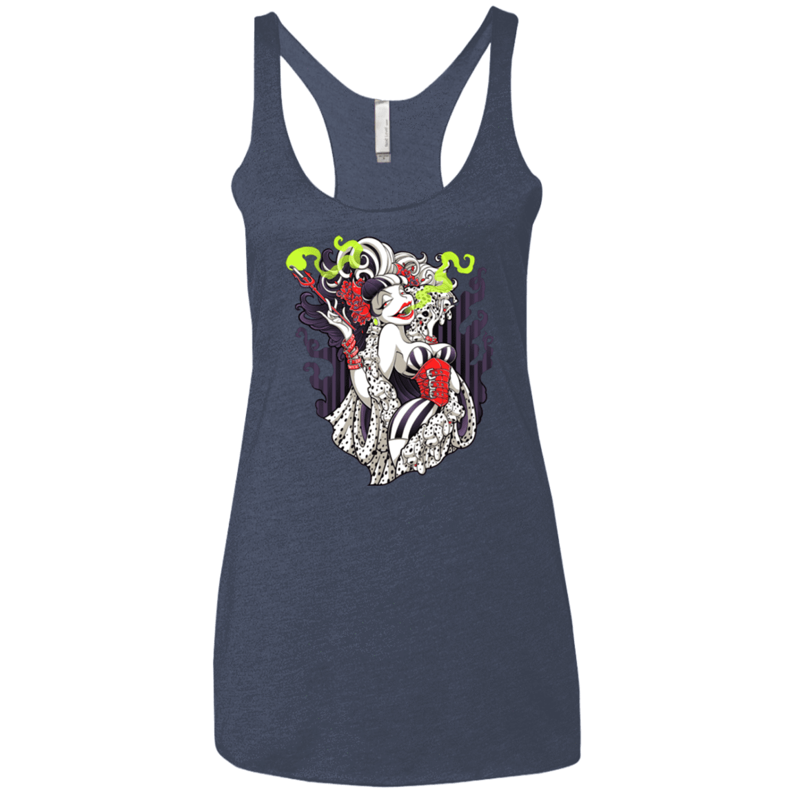 T-Shirts Vintage Navy / X-Small Crudella De Mon Women's Triblend Racerback Tank