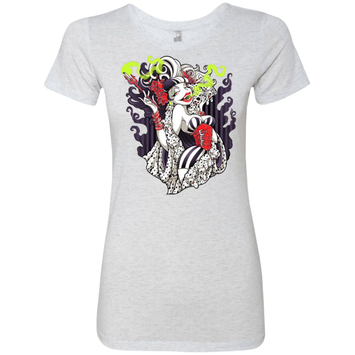 T-Shirts Heather White / Small Crudella De Mon Women's Triblend T-Shirt