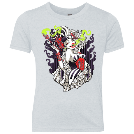 T-Shirts Heather White / YXS Crudella De Mon Youth Triblend T-Shirt