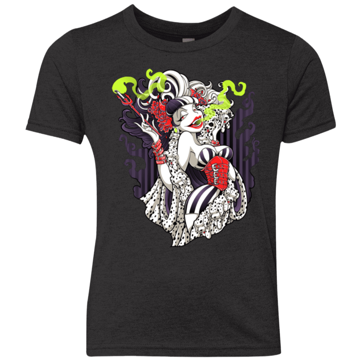 T-Shirts Vintage Black / YXS Crudella De Mon Youth Triblend T-Shirt