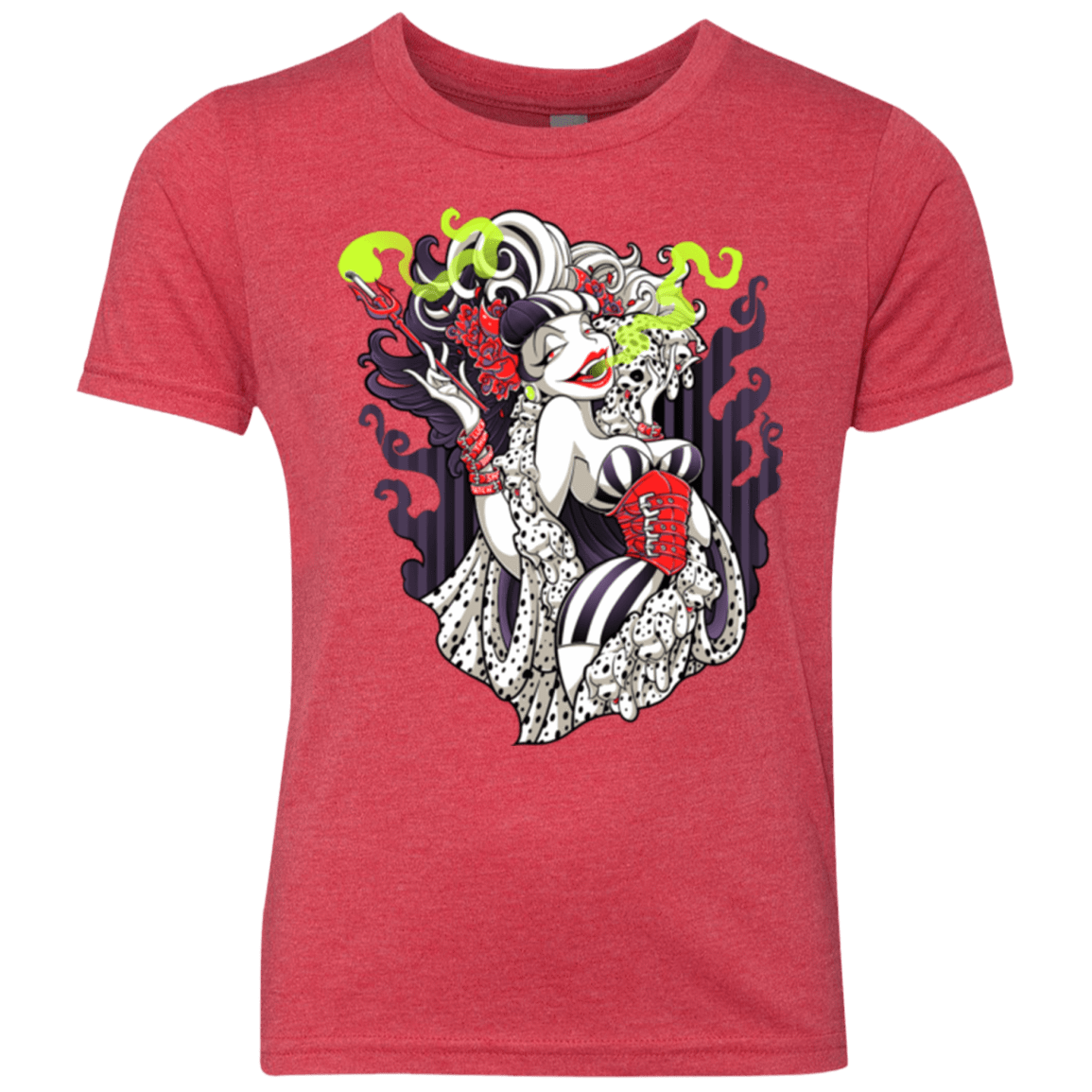 T-Shirts Vintage Red / YXS Crudella De Mon Youth Triblend T-Shirt