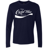 T-Shirts Midnight Navy / Small Crystal Blue Coke Men's Premium Long Sleeve