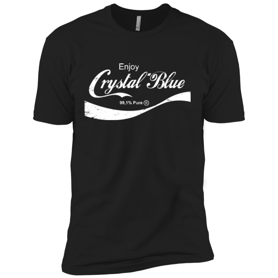 T-Shirts Black / X-Small Crystal Blue Coke Men's Premium T-Shirt