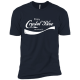 T-Shirts Midnight Navy / X-Small Crystal Blue Coke Men's Premium T-Shirt