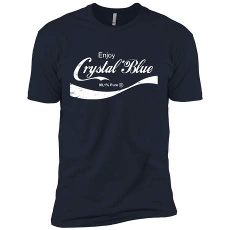 T-Shirts Midnight Navy / X-Small Crystal Blue Coke Men's Premium T-Shirt