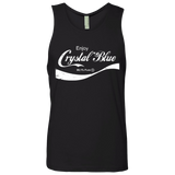 T-Shirts Black / Small Crystal Blue Coke Men's Premium Tank Top