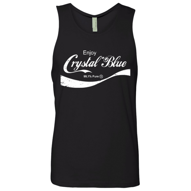 T-Shirts Black / Small Crystal Blue Coke Men's Premium Tank Top