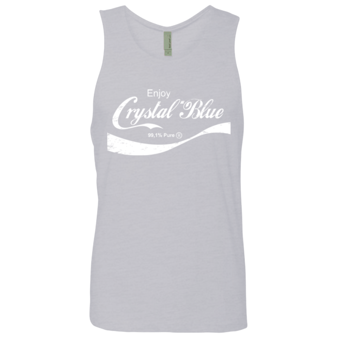 T-Shirts Heather Grey / Small Crystal Blue Coke Men's Premium Tank Top