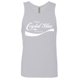 T-Shirts Heather Grey / Small Crystal Blue Coke Men's Premium Tank Top