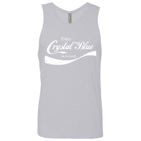 T-Shirts Heather Grey / Small Crystal Blue Coke Men's Premium Tank Top