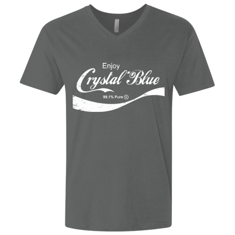 T-Shirts Heavy Metal / X-Small Crystal Blue Coke Men's Premium V-Neck