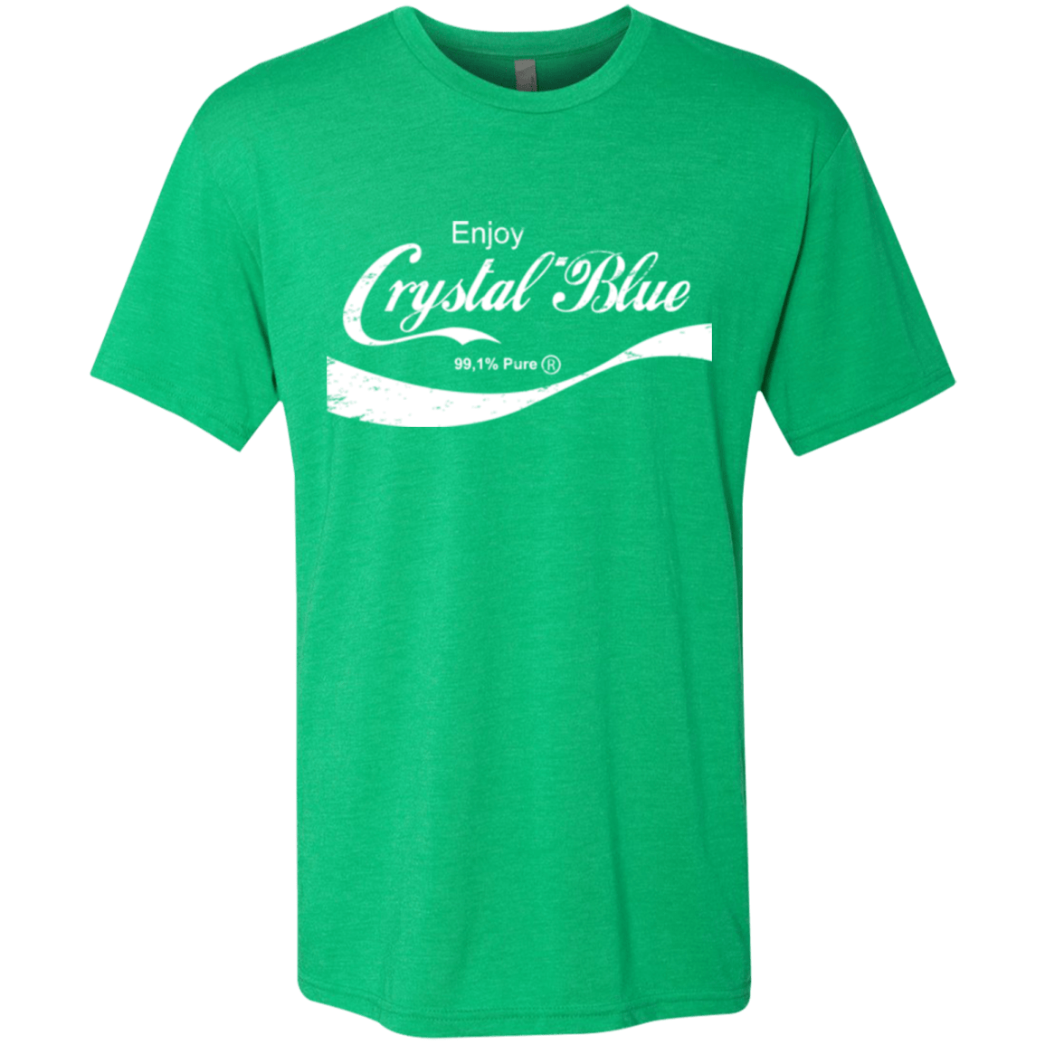 T-Shirts Envy / Small Crystal Blue Coke Men's Triblend T-Shirt