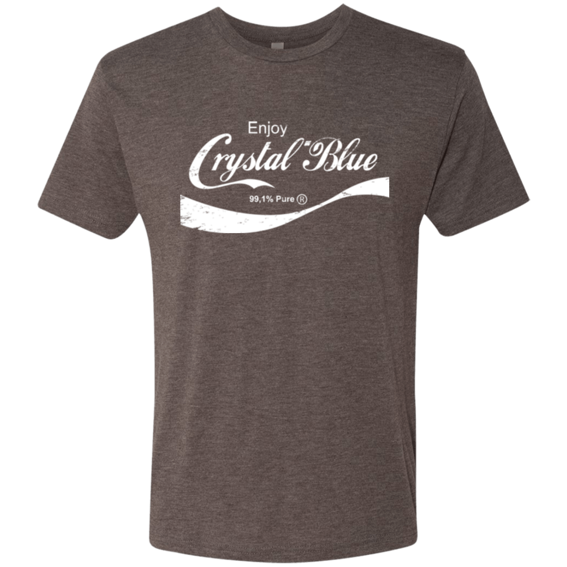 T-Shirts Macchiato / Small Crystal Blue Coke Men's Triblend T-Shirt