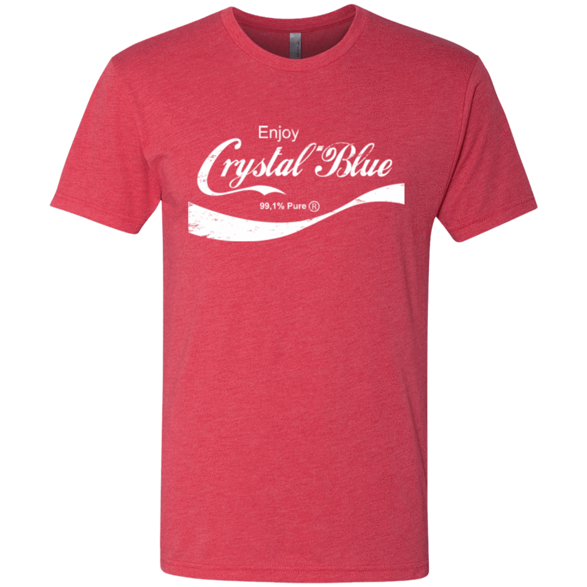 T-Shirts Vintage Red / Small Crystal Blue Coke Men's Triblend T-Shirt